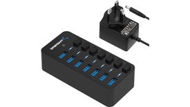 sabrent 7 port powered usb port