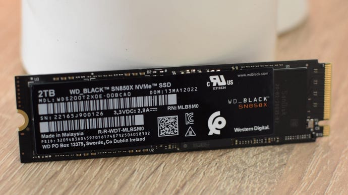 The WD Black SN850X SSD.